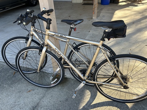 His and Hers Trek bicycles 7.2 FX