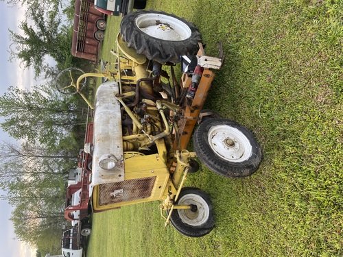 Old tractor international lawnmower